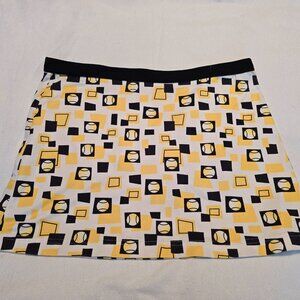 Vintage Tail Tennis Ball Skirt Geometric Print Athletic Golf Unlined M Med Women